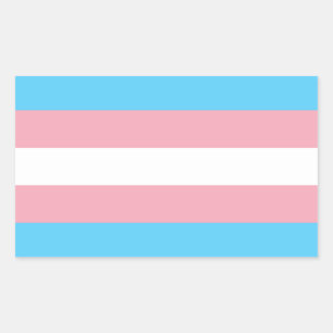 Transgender Pride Flag Rectangular Sticker