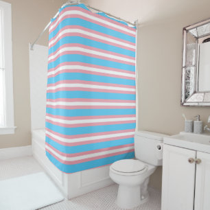 Transgender Pride Flag Shower Curtain