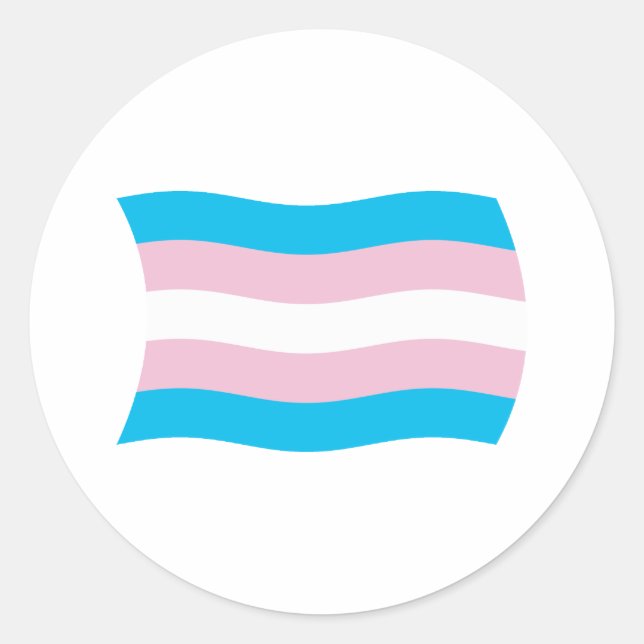 Transgender Pride Flag Sticker (Front)