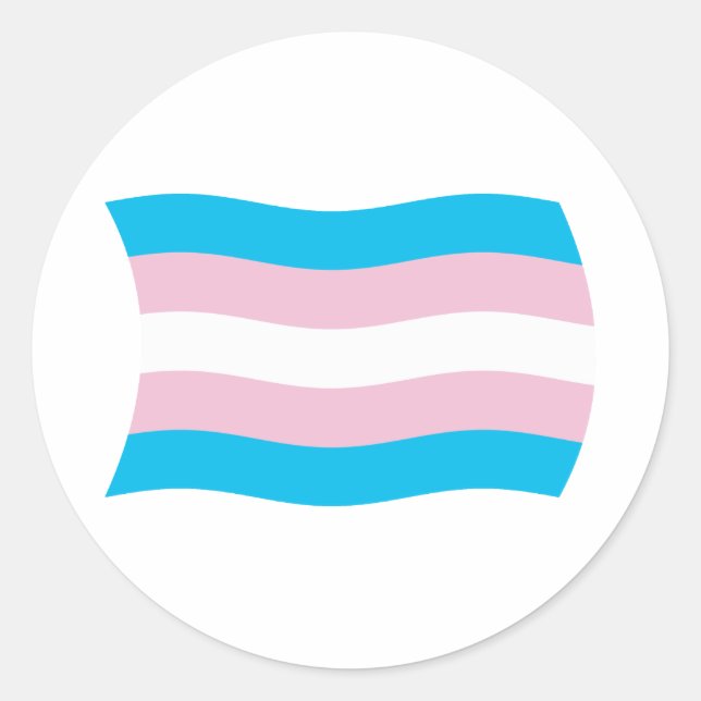 Transgender Pride Flag Sticker (Front)