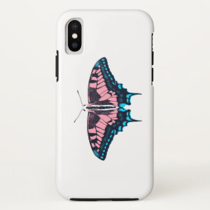 Transgender Pride Flag Swallowtail Butterfly iPhone XS Case