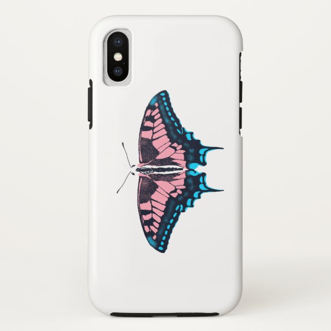 Transgender Pride Flag Swallowtail Butterfly Case-Mate iPhone Case (Back)