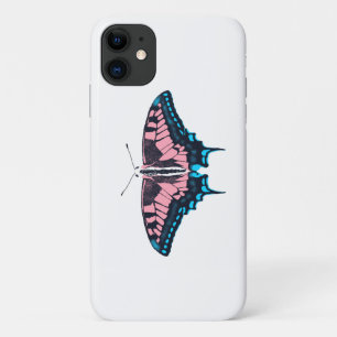 Transgender Pride Flag Swallowtail Butterfly iPhone 11 Case