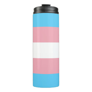 Transgender Pride Flag Thermal Tumbler