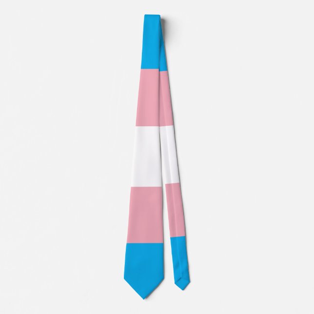 Transgender Pride Flag Tie (Front)