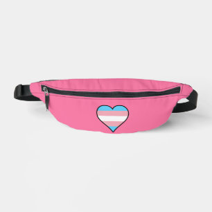 Transgender pride hearts bum bags