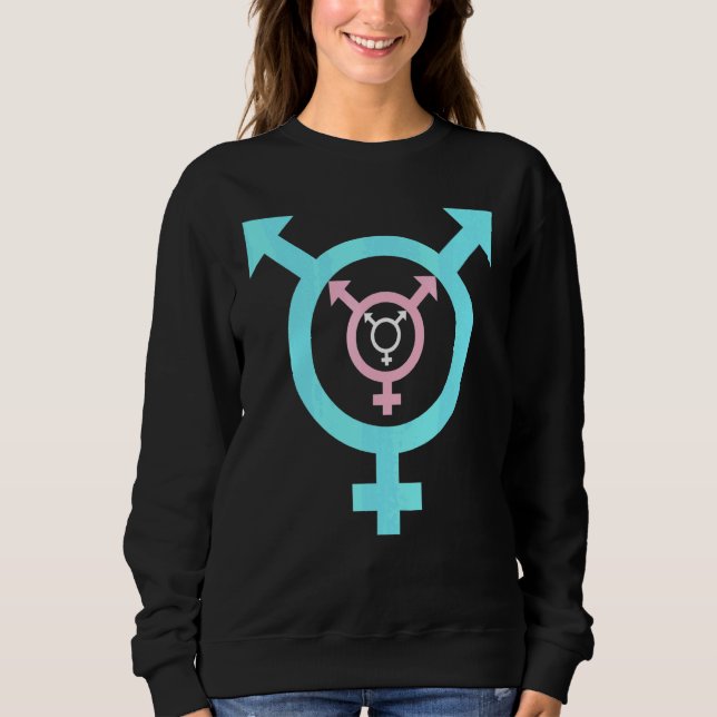 Transgender Pride LGBT Transgenders LGBTQ Transgen Sweatshirt (Front)