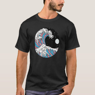 Transgender Pride LGBTQ Trans Flag LGBT Japanese W T-Shirt