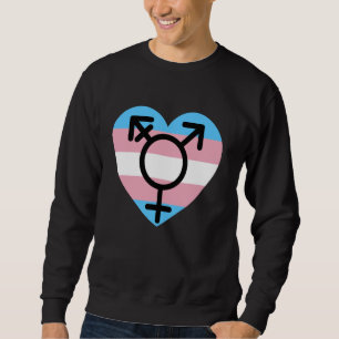 Transgender Pride LGBTQIA+ Love & Support Men Wome Sweatshirt