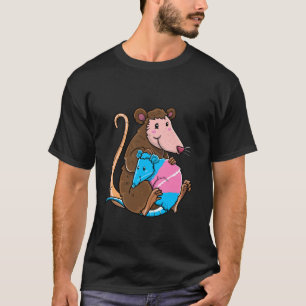 Transgender Pride Opossum Mother Young Trans Kids T-Shirt