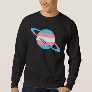 Transgender Pride Planet Trans Pride Flag LGBTQ P Sweatshirt
