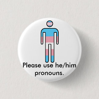 Transgender Pride/Pronoun Button