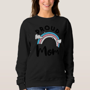 Transgender Pride Proud Mum Rainbow Lgbt Trans Fla Sweatshirt