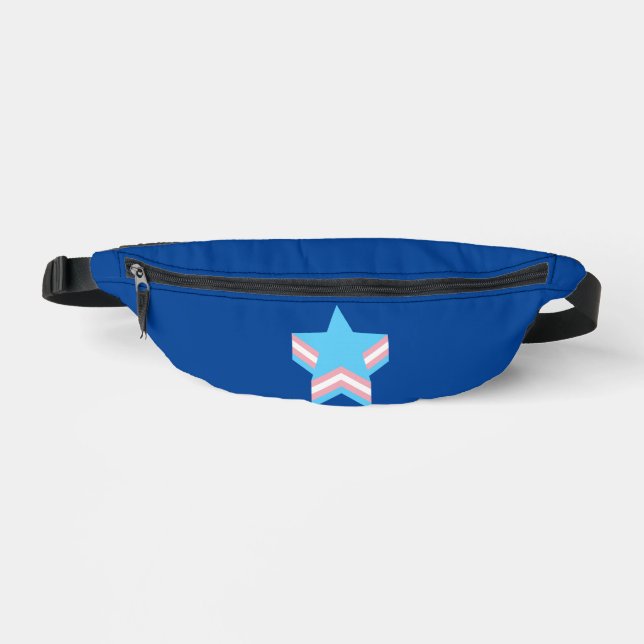 Transgender pride stars  bum bags (Front)