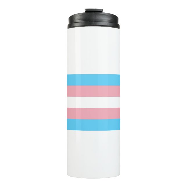 Transgender Pride Thermal Tumbler (Front)