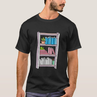 Transgender Pride trans flag Bookshelf LGBTQ pride T-Shirt