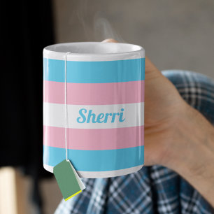 Transgender Rainbow Custom Coffee Mug