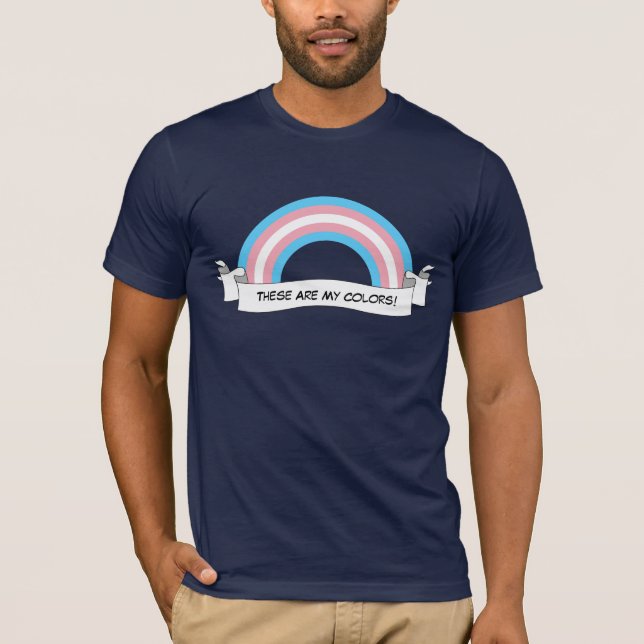 Transgender rainbow pride T-Shirt (Front)