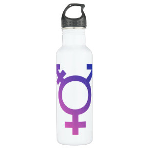 Transgender Symbol Logo 710 Ml Water Bottle