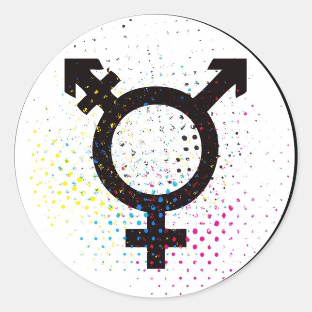transgender symbol sticker (Front)