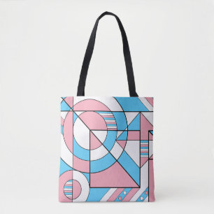 Transgender Trans Pride Abstract Geometric Pastel Tote Bag