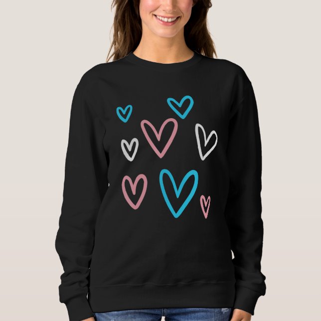 Transgender Valentine's Day LGBT LGBTQ Gay Pride T Sweatshirt (Front)