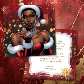 Transgender Woman Festive Christmas Poem Holiday Card