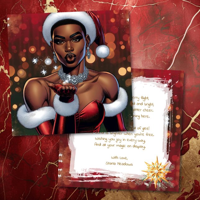 Transgender Woman Festive Christmas Poem Holiday Card (Creator Uploaded)