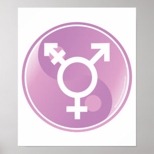 Transgender Ying Yang Poster