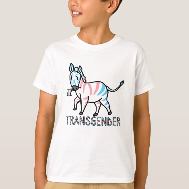 Transgender Zebra T-Shirt (Front)