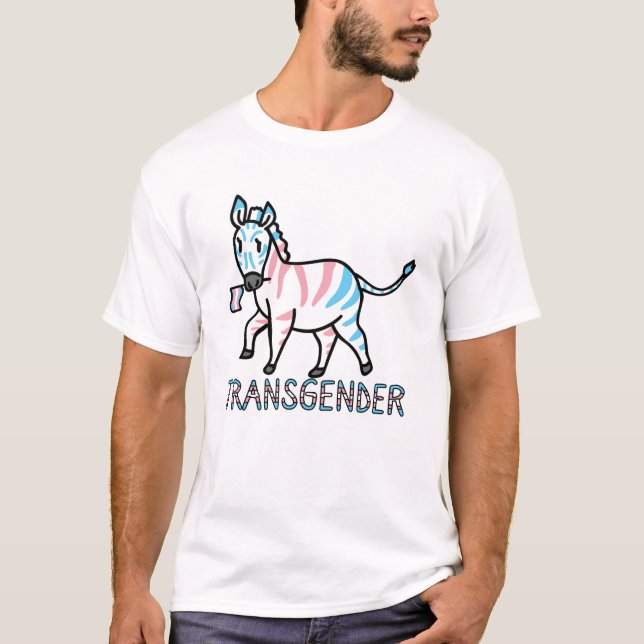 Transgender Zebra T-Shirt (Front)