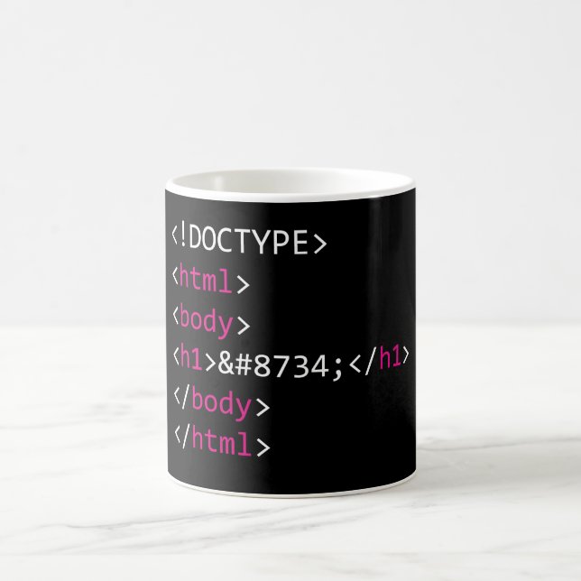 Transhumanism Infinity Mug (Center)