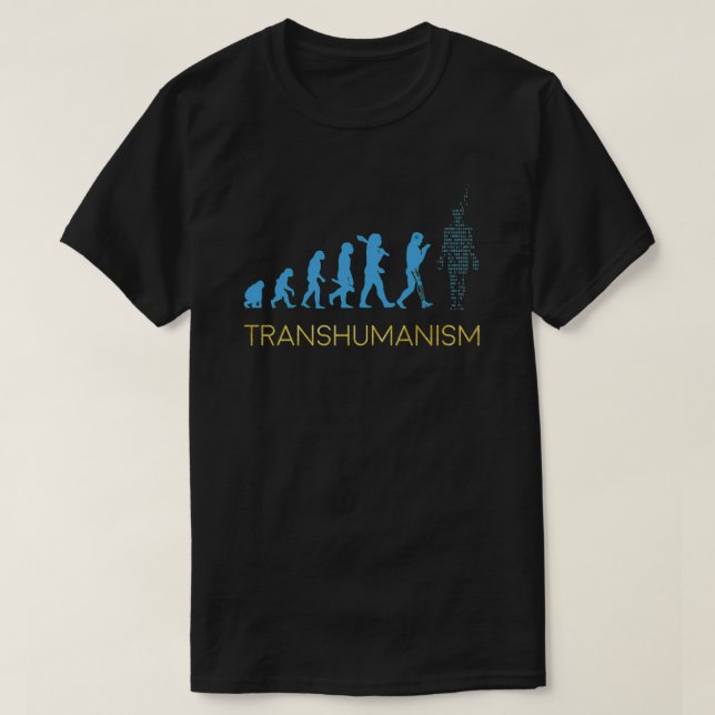 Transhumanist evolution T-Shirt (Design Front)