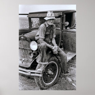 TRANSIENT FARM WORKER of KANSAS 1935 Poster