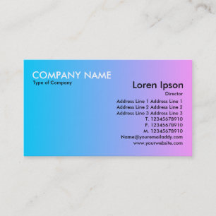 Transition - Blue to Pink Business Card