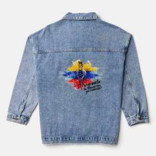 "Transition Has Begun" - Venezuelan Pride Denim Jacket
