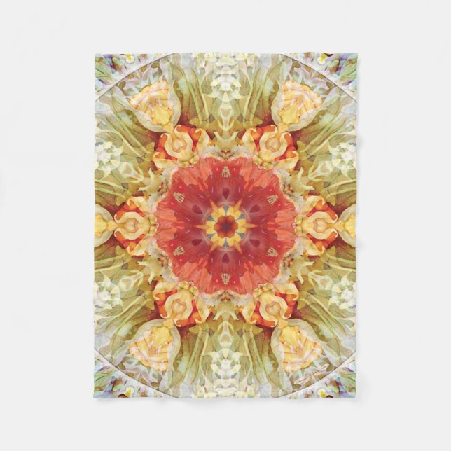 Transition Mandala 23 Fleece Blanket (Front)