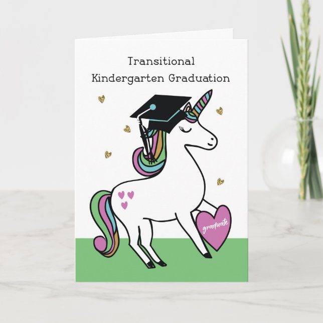 Transitional Kindergarten Graduation Congratulatio Card (Front)