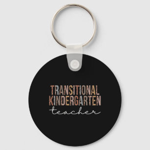 Transitional Kindergarten Teacher Leopard Apprecia Key Ring