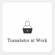 Translator at Work Sticker
