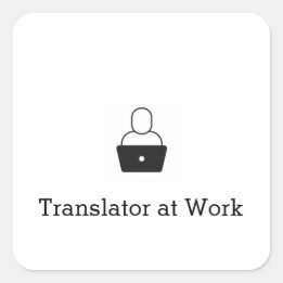 Translator at Work Sticker