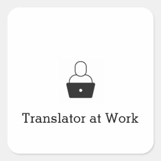 Translator at Work Sticker