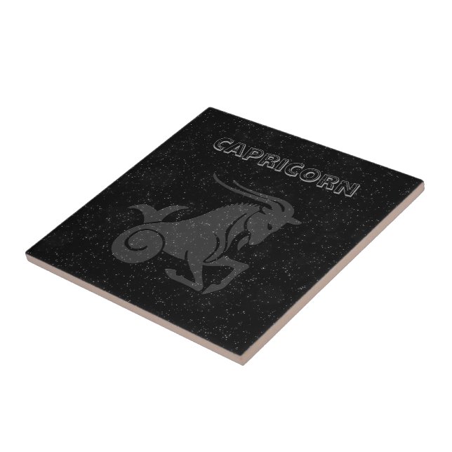 Translucent Capricorn Ceramic Tile (Side)