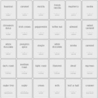 Translucent Clear 2x2.5" Coffee Bar Label Stickers