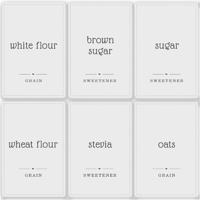 Translucent Clear 2x3" Custom Pantry Labels (Front)