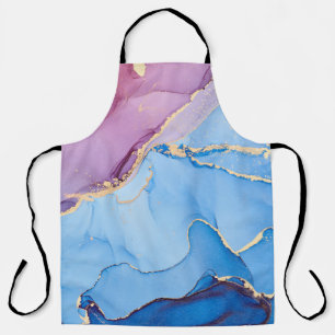 Translucent Hues Fluid: Alcohol Ink Abstract Apron