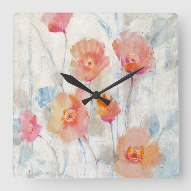 Translucent II Square Wall Clock (Front)