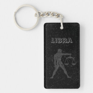 Translucent Libra Key Ring