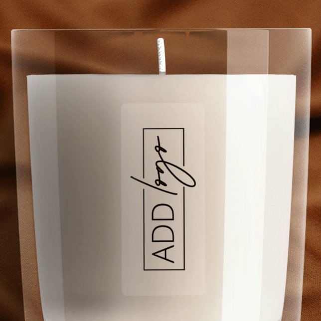 Translucent Logo Product Label Thin Rectangle (transluscent rectangle logo label)