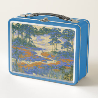 Translucent Marsh Fog Metal Lunch Box